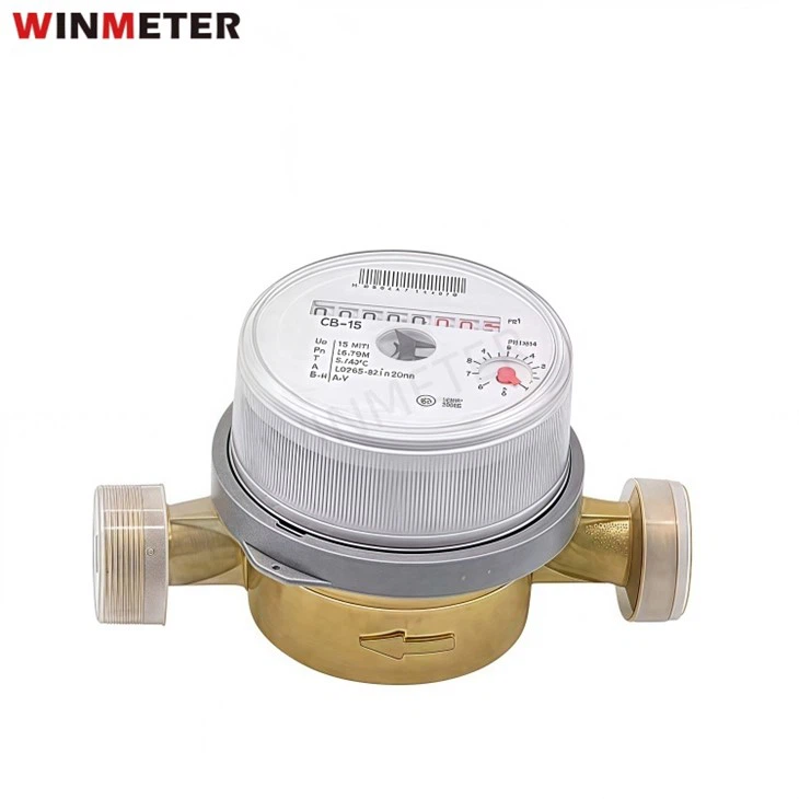 Dry Type Brass Single Jet Water Meter factory